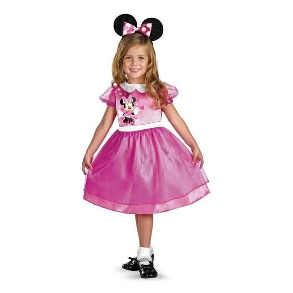 Disney Junior Mickey Mouse & Friends Minnie Mouse Halloween Costume 2T (NO EARS) - Picture 1 of 3